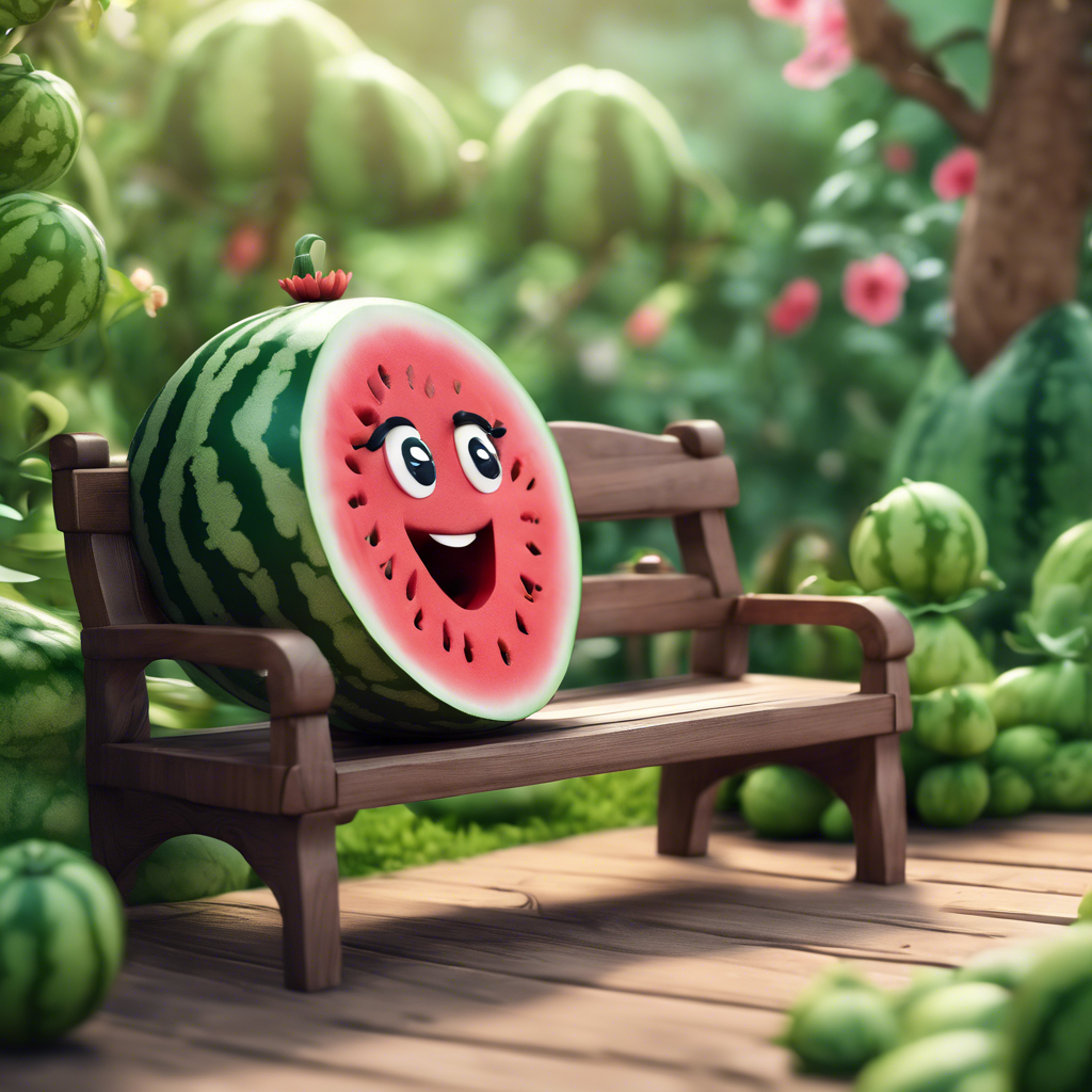 13218_A chibi watermelon, sitting on a bench in a beauti_xl-1024-v1-0.png