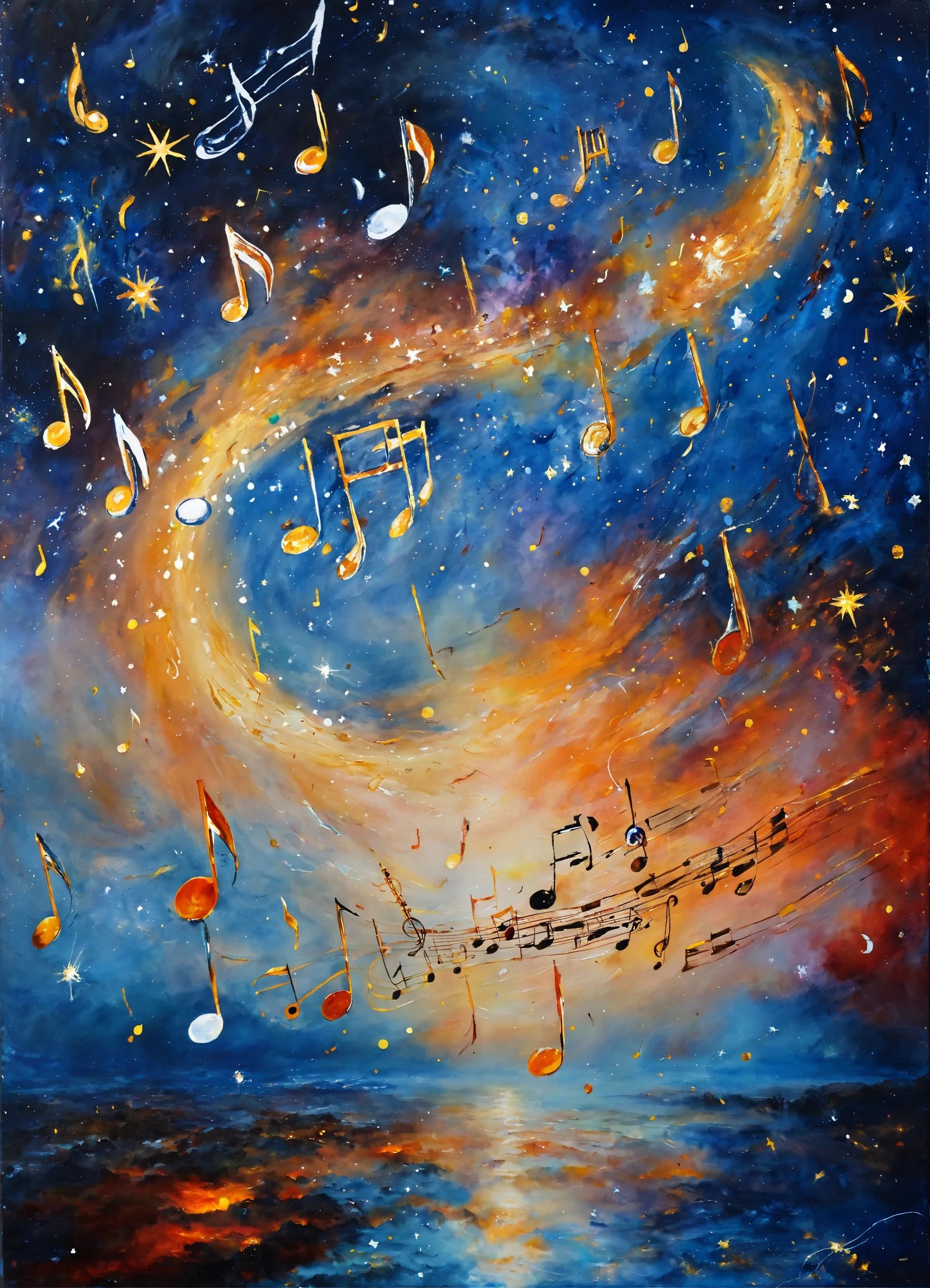 A heavenly orchestra plays among the stars. Music .jpg