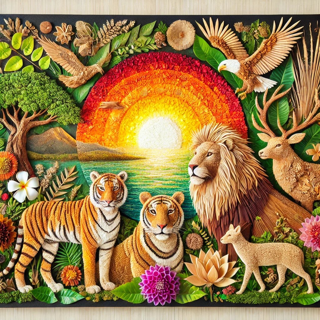 DALL·E 2024-10-09 22.08.18 - A beautiful and artistic representation featuring a lion, a tige...jpeg