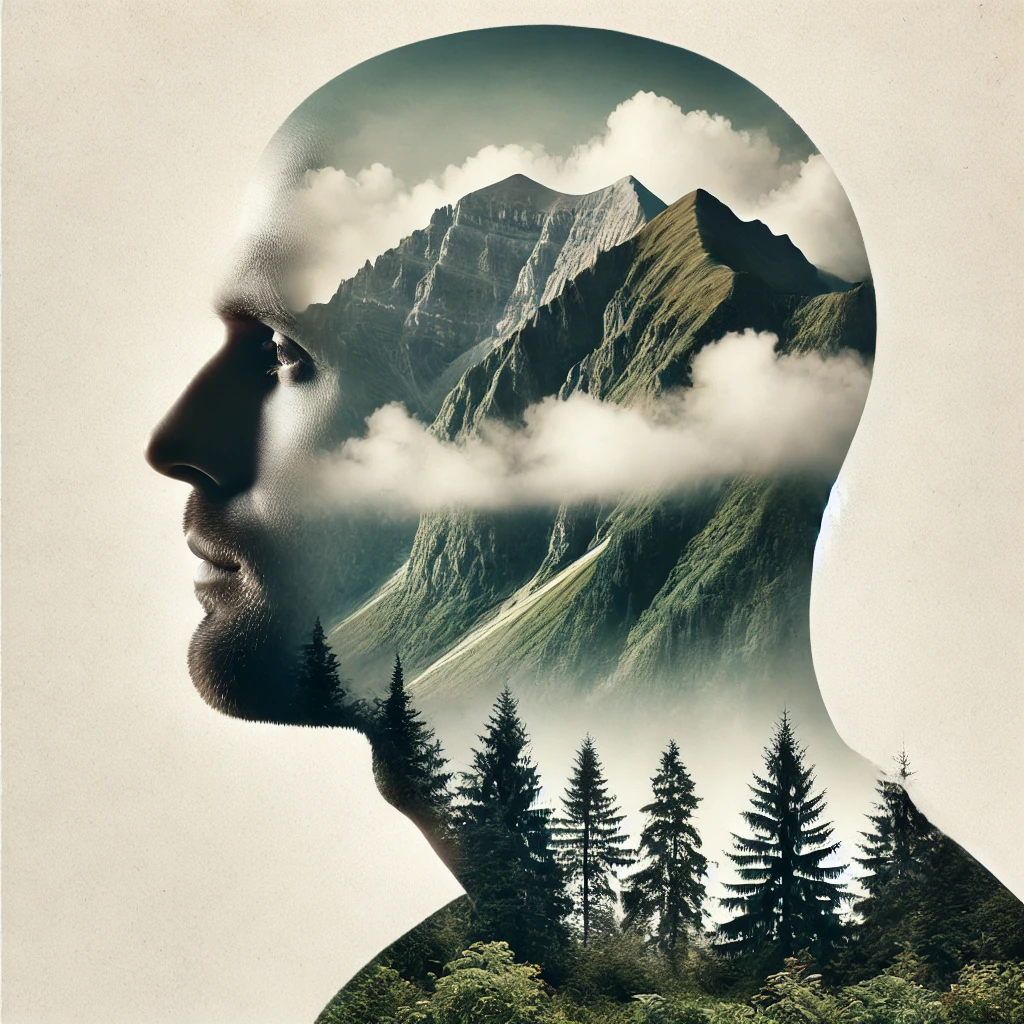 DALL·E 2024-10-30 16.00.43 - A surreal image blending two scenes into one_ the silhouette of a...png