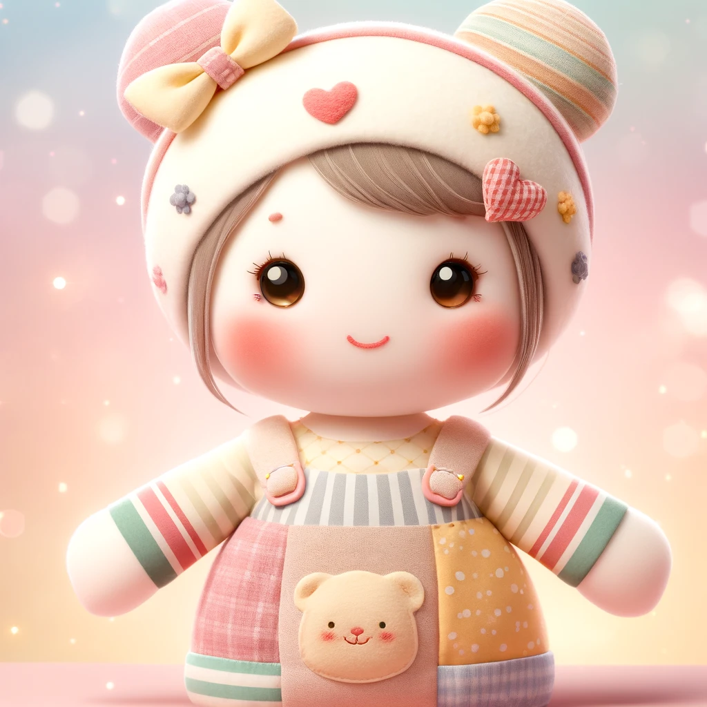 DALL·E 2024-11-04 22.44.28 - 3D illustration of a cute and child-friendly fabric doll designed...png