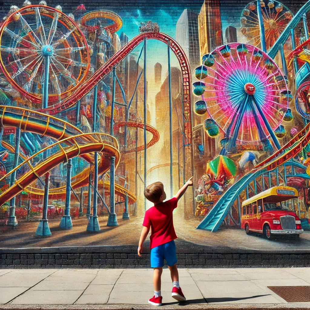 DALL·E 2024-11-22 14.23.05 - An urban street scene with a realistic small boy standing on the ...jpg