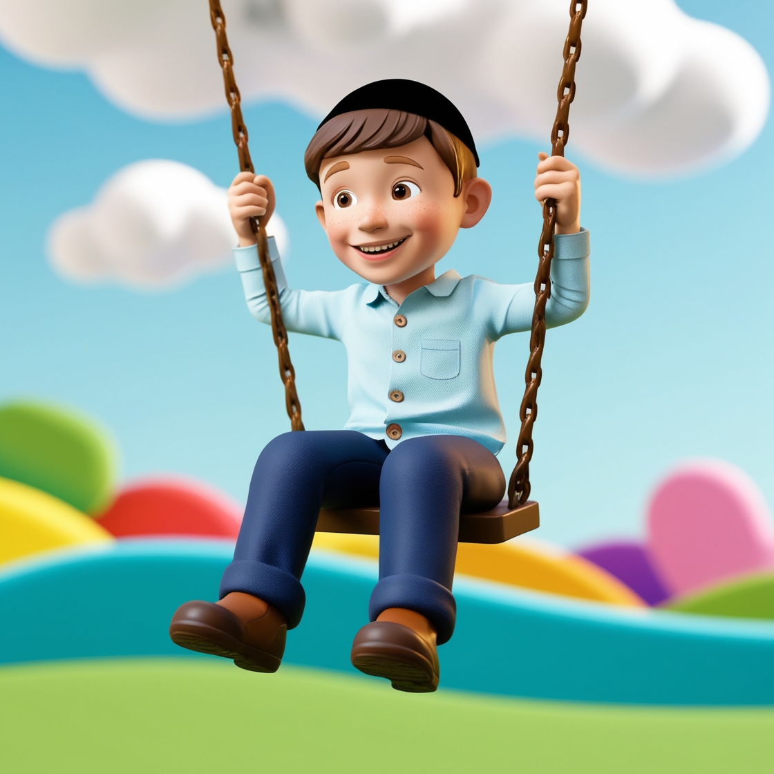 Default_3D_digital_illustration_of_a_young_boy_swinging_on_a_s_0.jpg