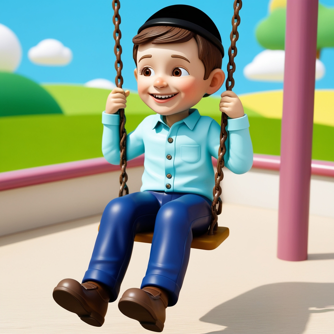 Default_3D_digital_illustration_of_a_young_boy_swinging_on_a_s_1.jpg