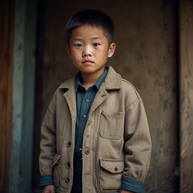 Default_A_7yearold_Chinese_boy_with_old_and_neglected_clothes_1.jpg