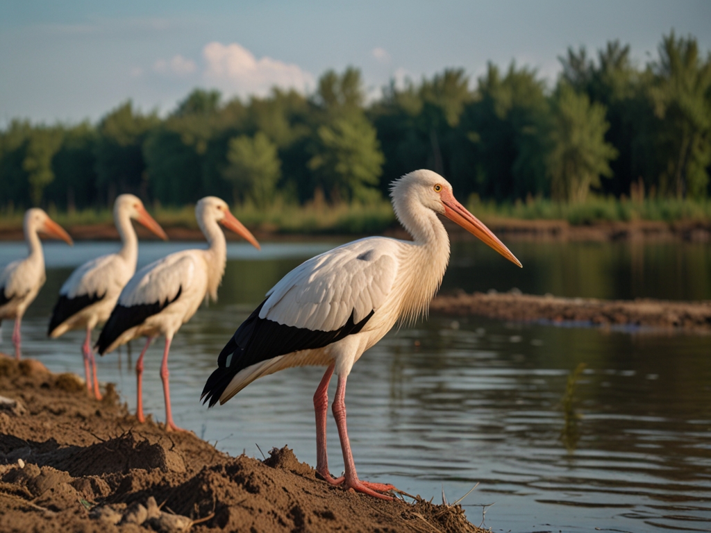 Default_A_flock_of_white_storks_are_standing_on_the_bank_of_a_0.jpg