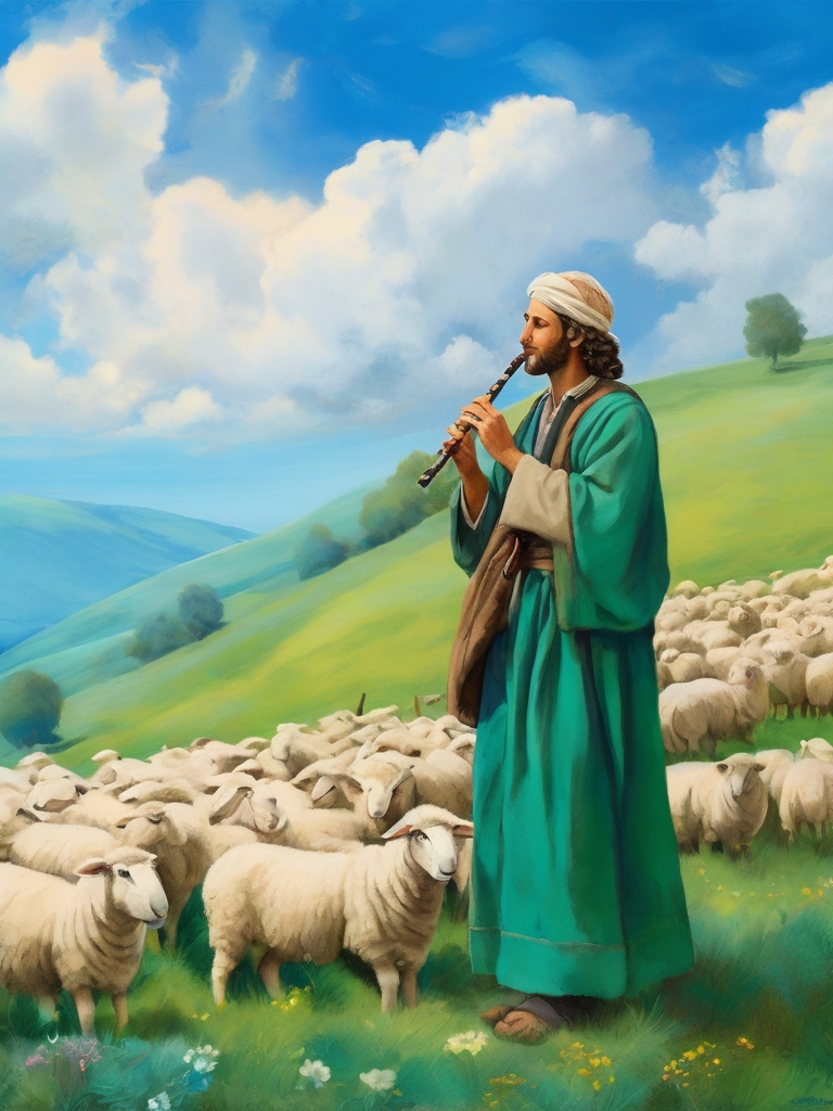 Default_A_Jewish_shepherd_plays_the_flute_on_a_green_hill_with_1.jpg