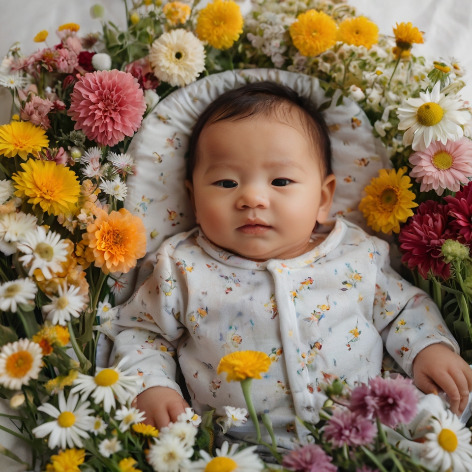 Default_A_little_baby_is_lying_in_a_bed_full_of_flowers_1.jpg