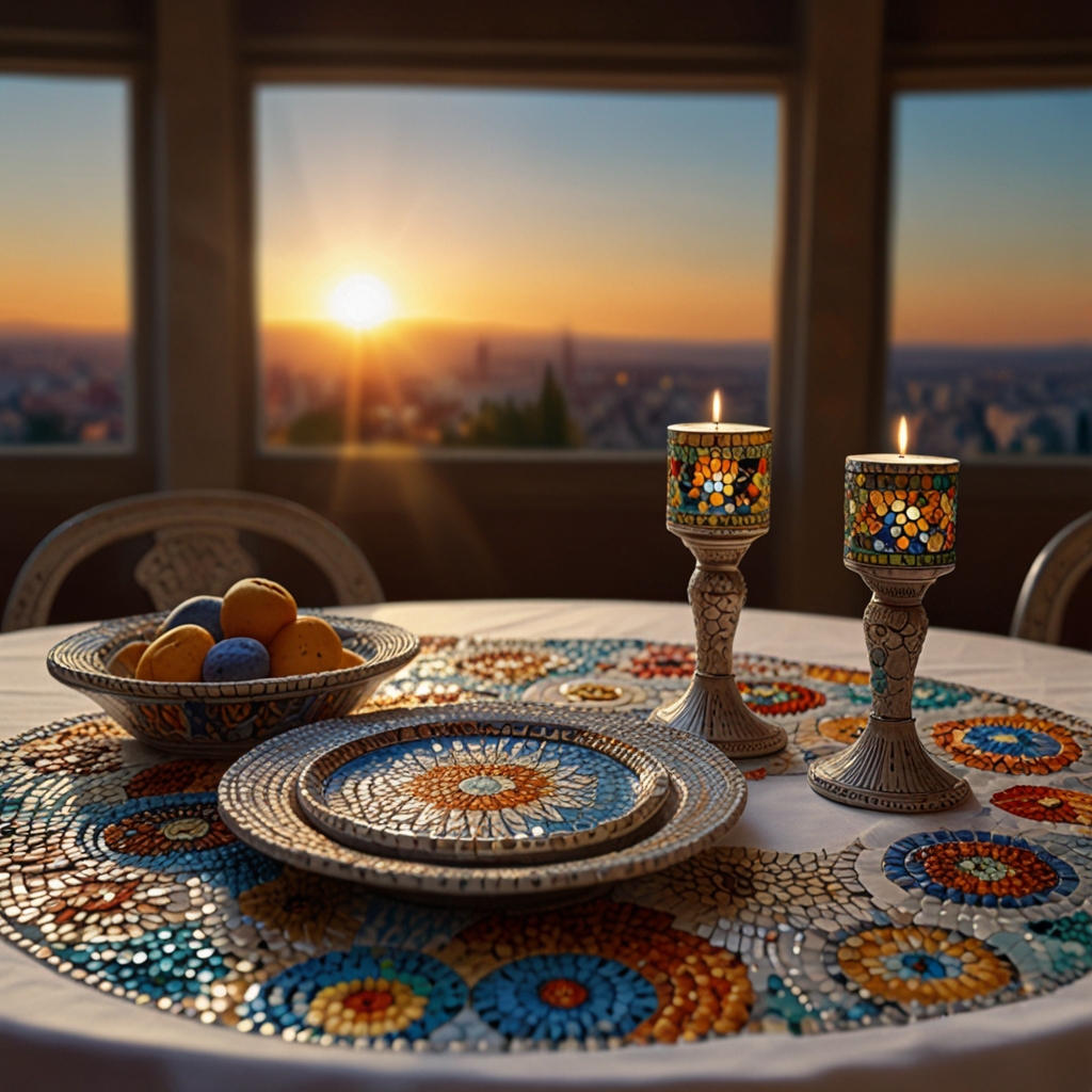 Default_A_rectangular_Jewish_Shabbat_table_made_of_mosaic_ston_3.jpg