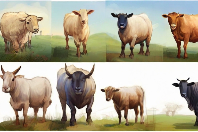 Default_Please_draw_the_following_animals_a_cow_a_bull_a_calf_3.jpg