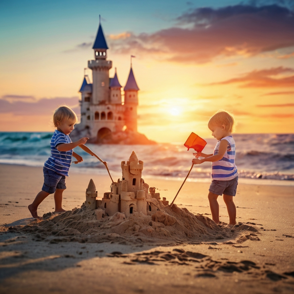 Default_Small_children_build_a_castle_in_the_sand_on_the_beach_1.jpg