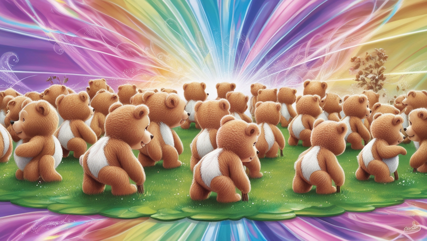 Default_Vibrant_illustration_of_numerous_tiny_Care_Bears_grazi_0.jpg