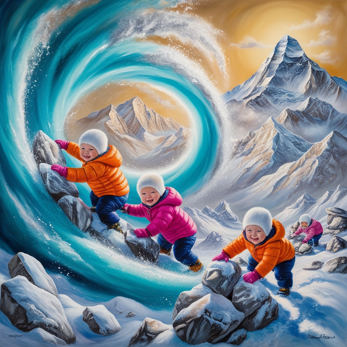 Default_Vibrant_oil_painting_babies_scaling_Mount_Everests_sno_1.jpg