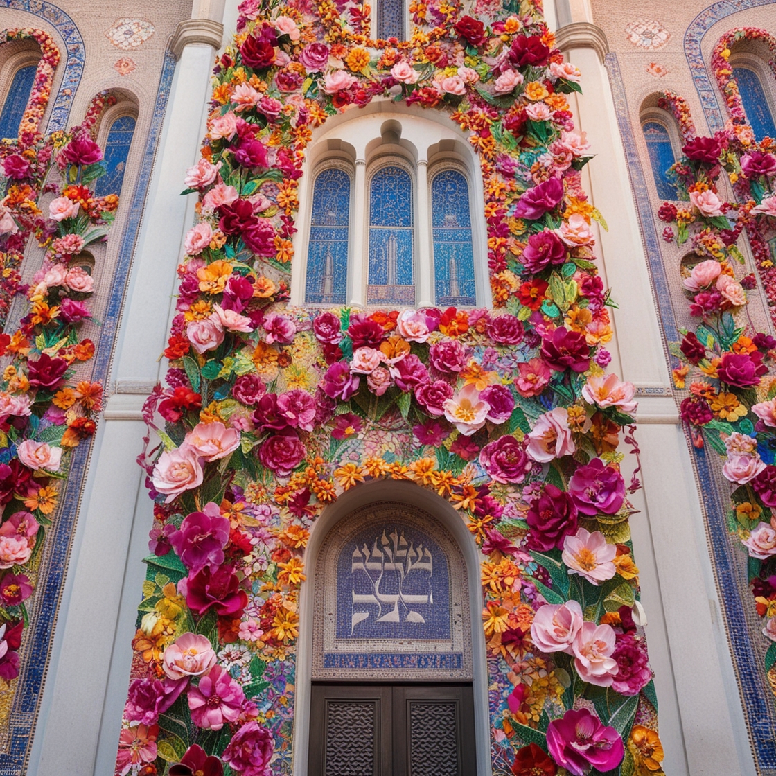 Leonardo_Phoenix_A_Jewish_synagogue_adorned_with_flowers_in_an_3.jpg