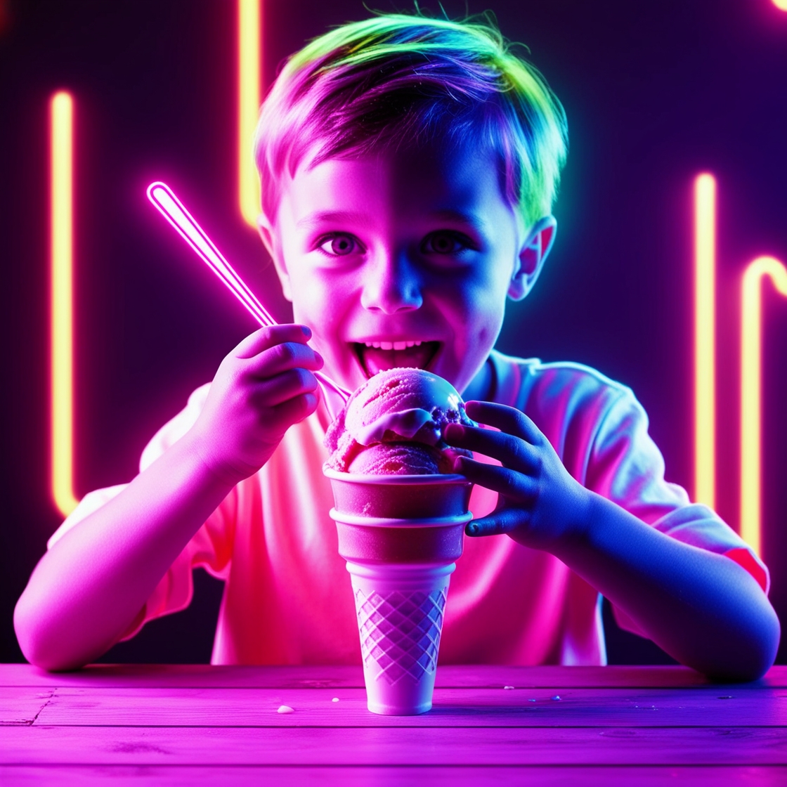 Leonardo_Phoenix_Design_a_neoninspired_artwork_of_a_child_eati_2.jpg