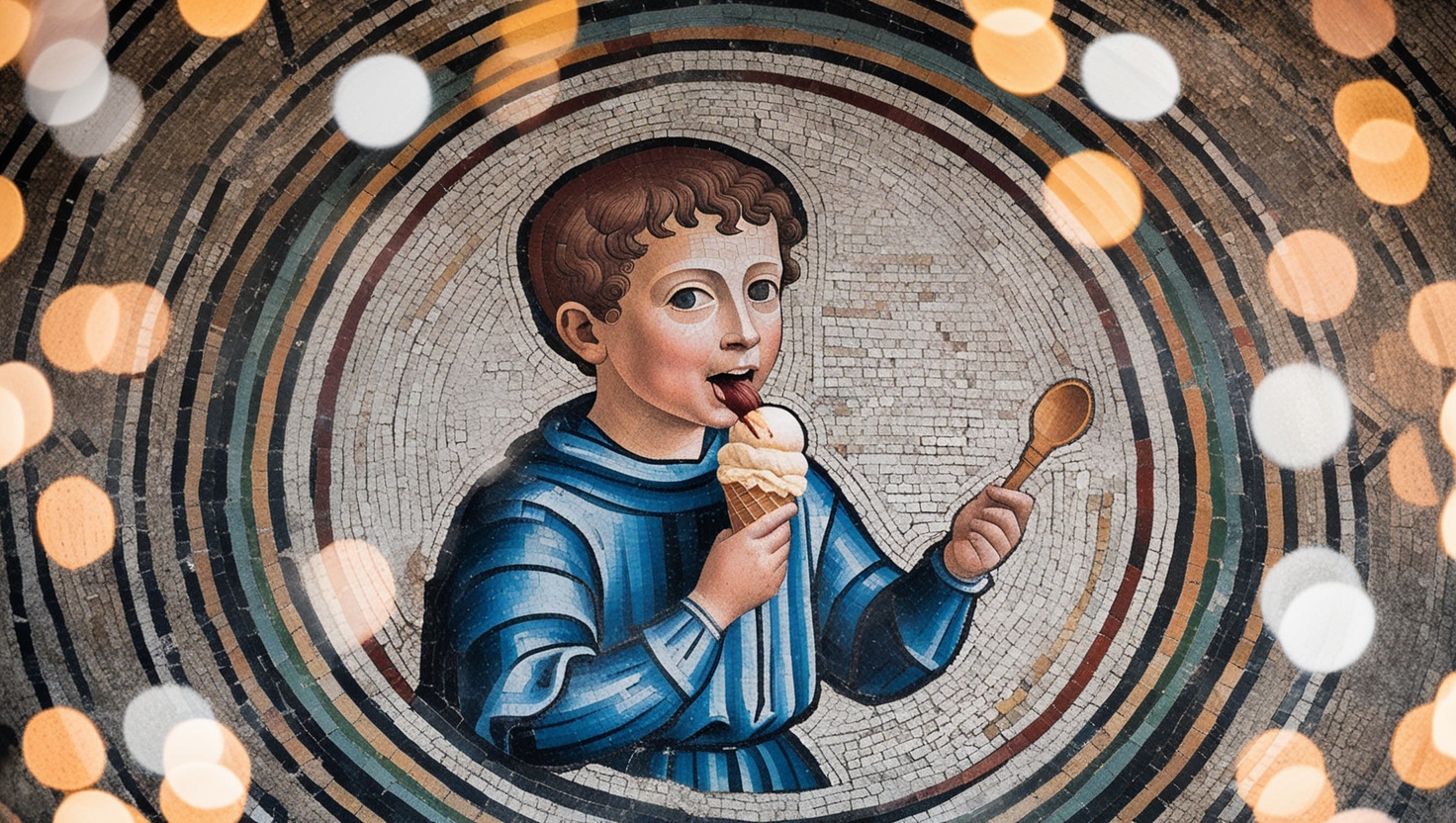 Leonardo_Phoenix_Renaissance_floor_mosaic_of_a_boy_eating_ice_1.jpg