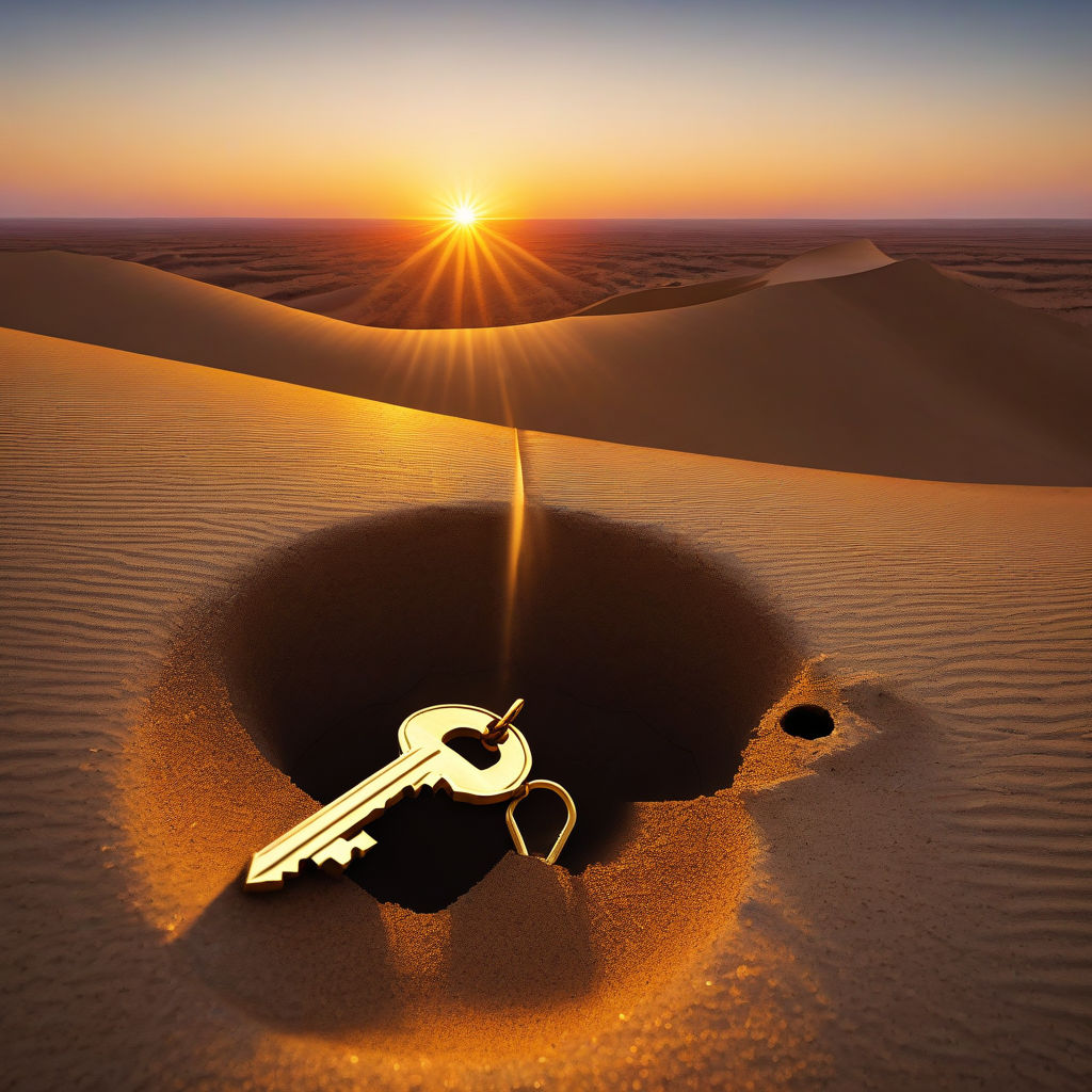 sunrise-in-the-deserta-key-made-of-thin-gold-opens-an-opening-to-a-blazing-path-that-rises-to...jpeg