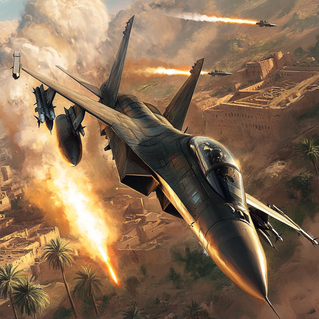 ytskhq_91643_A_modern_fighter_jet_fires_missiles_at_a_settlem_b6fb29ee-fbe9-44a4-b16c-e601685a...png