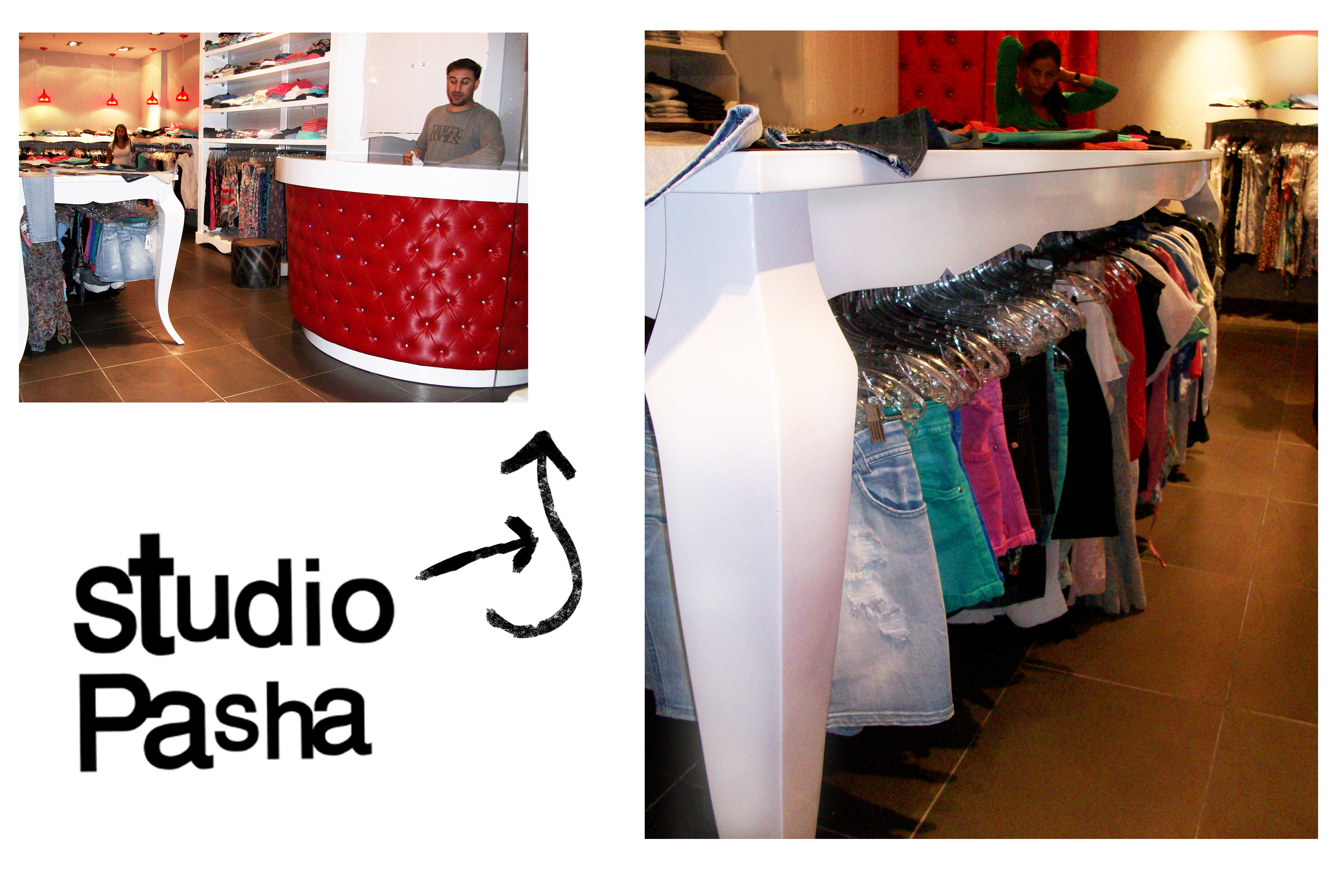 יעקב עיצוב ואדריכלות פנים עיצוב חנות בגדים "STUDIO  PASHA"  רשל"צ