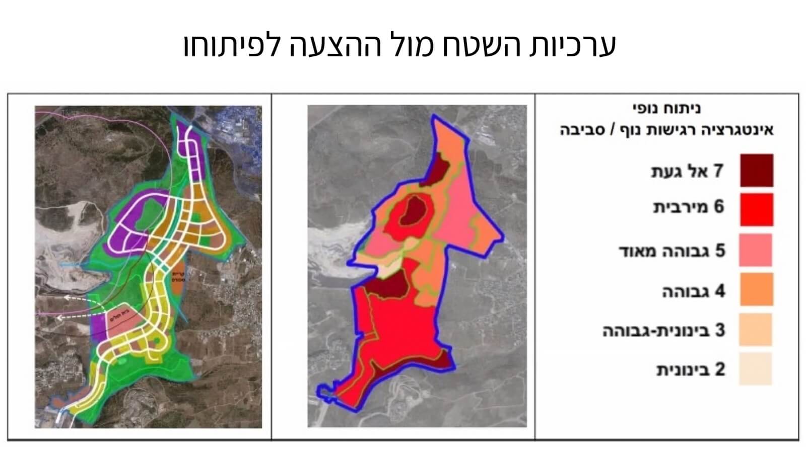 חריש צפון - מיפוי ערכיות שטח התוכנית