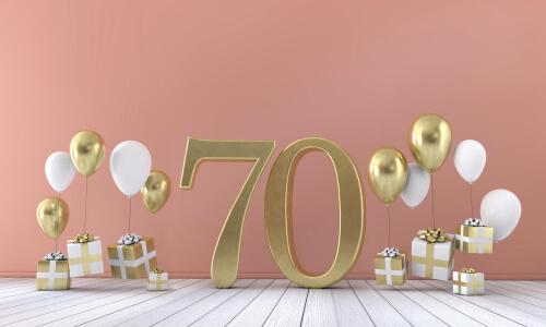 יום הולדת 70 רעיונות | גיל 70 תכנון אירוע יומולדת עגול לגבר / לאישה