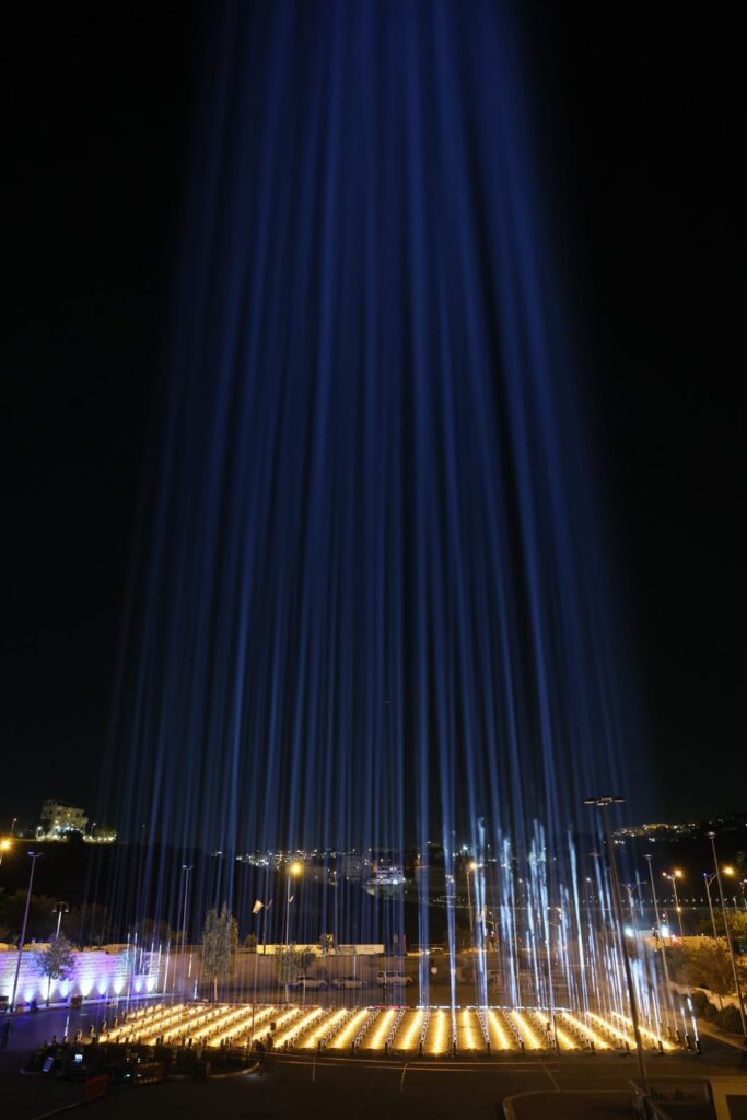 עיריית ירושלים במיצג אורות המתפרס על כ-1000 מר